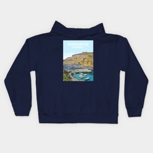 Boscastle Cornwall art gift. Kids Hoodie